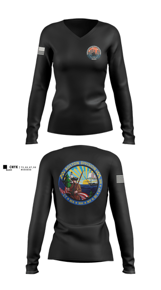 Womens Long Sleeve Vneck Shirt, Postal Inspectors, Police, Teamtime, Team time, sublimation, custom sports apparel, team uniforms, spirit wear, spiritwear, sports uniforms, custom shirts, team store, custom team store, fundraiser sports, apparel fundraiser