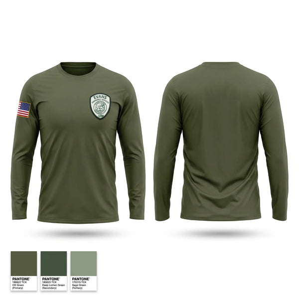 Long Sleeve Performance Shirt, Evans Emergency Services, Fire Department, Teamtime, Team time, sublimation, custom sports apparel, team uniforms, spirit wear, spiritwear, sports uniforms, custom shirts, team store, custom team store, fundraiser sports, apparel fundraiser