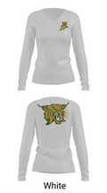 Edgar Wildcats 93654841 Women's Long Sleeve V-neck Shirt - 16