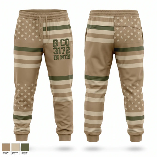 Sweatpants, B CO 3-172 IN (MTN), National Guard, Teamtime, Team time, sublimation, custom sports apparel, team uniforms, spirit wear, spiritwear, sports uniforms, custom shirts, team store, custom team store, fundraiser sports, apparel fundraiser