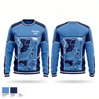 Crew Neck Sweatshirt, Siskiyou Jaxx, Softball, Teamtime, Team time, sublimation, custom sports apparel, team uniforms, spirit wear, spiritwear, sports uniforms, custom shirts, team store, custom team store, fundraiser sports, apparel fundraiser