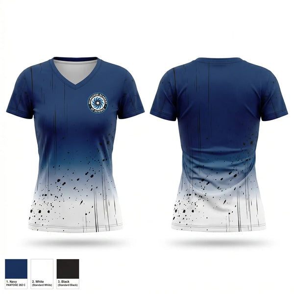 Womens Short Sleeve Vneck Shirt, Novas Track, Track & Field, Teamtime, Team time, sublimation, custom sports apparel, team uniforms, spirit wear, spiritwear, sports uniforms, custom shirts, team store, custom team store, fundraiser sports, apparel fundraiser
