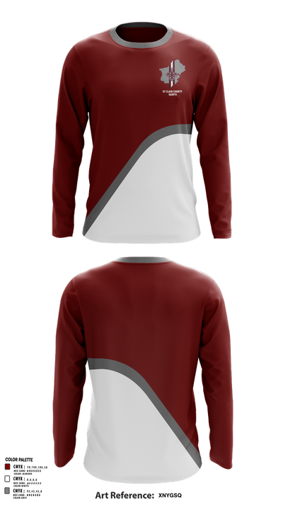 St Clair County Saints 85784115 Long Sleeve Performance Shirt 2