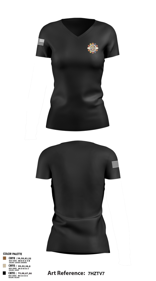 Womens Short Sleeve Vneck Shirt, A co 1/109, National Guard, Teamtime, Team time, sublimation, custom sports apparel, team uniforms, spirit wear, spiritwear, sports uniforms, custom shirts, team store, custom team store, fundraiser sports, apparel fundraiser