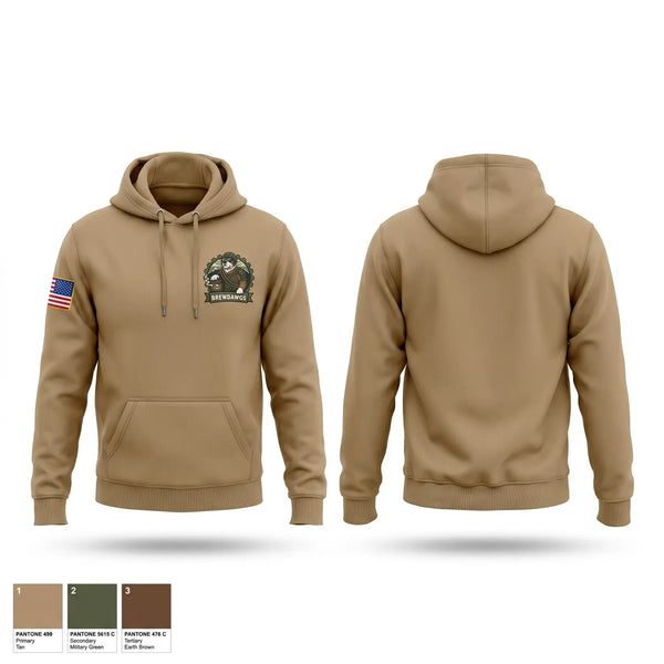 Hoodie, E2 Brewdawgs, Army, Teamtime, Team time, sublimation, custom sports apparel, team uniforms, spirit wear, spiritwear, sports uniforms, custom shirts, team store, custom team store, fundraiser sports, apparel fundraiser