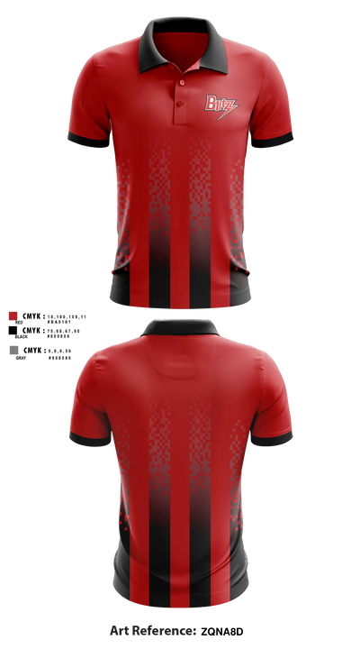 Chicago Blitz Youth Football and Cheer Short Sleeve Performance Polo - 2