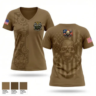 Womens Short Sleeve Vneck Shirt, 163D IEW BN, Army, Teamtime, Team time, sublimation, custom sports apparel, team uniforms, spirit wear, spiritwear, sports uniforms, custom shirts, team store, custom team store, fundraiser sports, apparel fundraiser