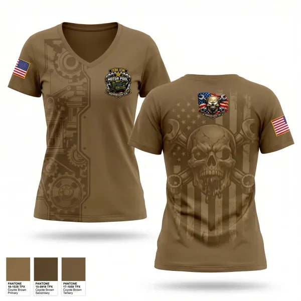 Womens Short Sleeve Vneck Shirt, 163D IEW BN, Army, Teamtime, Team time, sublimation, custom sports apparel, team uniforms, spirit wear, spiritwear, sports uniforms, custom shirts, team store, custom team store, fundraiser sports, apparel fundraiser