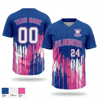 Full Button Baseball Jersey, Islanders, Baseball, Teamtime, Team time, sublimation, custom sports apparel, team uniforms, spirit wear, spiritwear, sports uniforms, custom shirts, team store, custom team store, fundraiser sports, apparel fundraiser