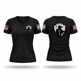 Womens Short Sleeve Vneck Shirt, Laurens ESU, Police, Teamtime, Team time, sublimation, custom sports apparel, team uniforms, spirit wear, spiritwear, sports uniforms, custom shirts, team store, custom team store, fundraiser sports, apparel fundraiser