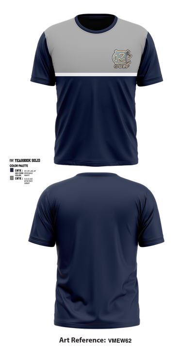 Moore County Golf 13386154 Short Sleeve Performance Shirt - 1