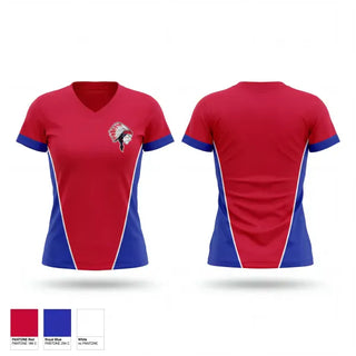 Womens Short Sleeve Vneck Shirt, Lady Indians, Softball, Teamtime, Team time, sublimation, custom sports apparel, team uniforms, spirit wear, spiritwear, sports uniforms, custom shirts, team store, custom team store, fundraiser sports, apparel fundraiser