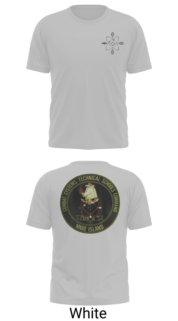 Combat Systems Technical Schools Command 87926164 Old School Cotton Feel Shirt - 7