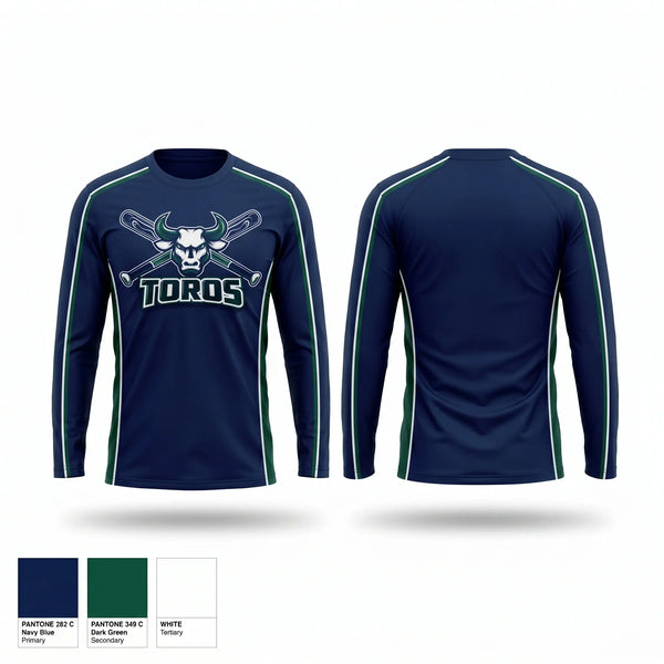 Long Sleeve Performance Shirt, Morgan hill Toros 10u, Baseball, Teamtime, Team time, sublimation, custom sports apparel, team uniforms, spirit wear, spiritwear, sports uniforms, custom shirts, team store, custom team store, fundraiser sports, apparel fundraiser