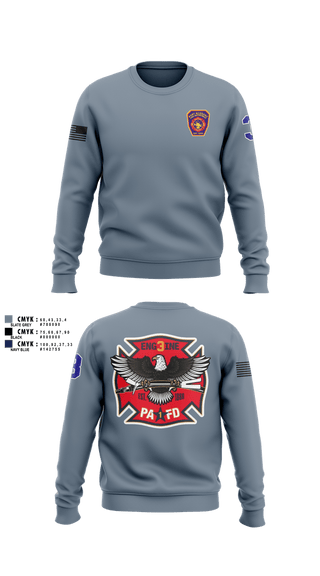 Crew Neck Sweatshirt, PAAS, EMS/EMT, Teamtime, Team time, sublimation, custom sports apparel, team uniforms, spirit wear, spiritwear, sports uniforms, custom shirts, team store, custom team store, fundraiser sports, apparel fundraiser