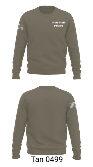 Crew Neck Sweatshirt, Pine Bluff Police, Police, Teamtime, Team time, sublimation, custom sports apparel, team uniforms, spirit wear, spiritwear, sports uniforms, custom shirts, team store, custom team store, fundraiser sports, apparel fundraiser