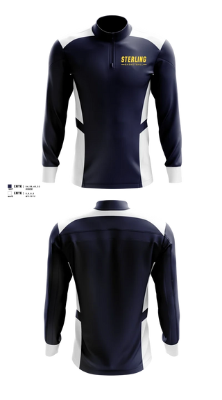 Quarter Zip Jacket, Sterling Boys Basketball, Men's Basketball, Teamtime, Team time, sublimation, custom sports apparel, team uniforms, spirit wear, spiritwear, sports uniforms, custom shirts, team store, custom team store, fundraiser sports, apparel fundraiser