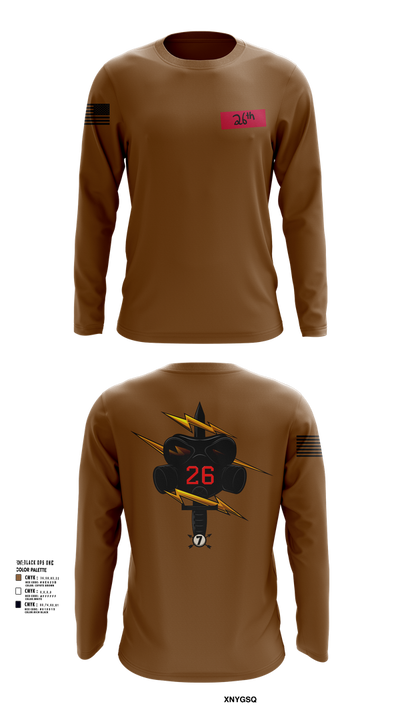 26th CM Co 80721197 Long Sleeve Performance Shirt 106