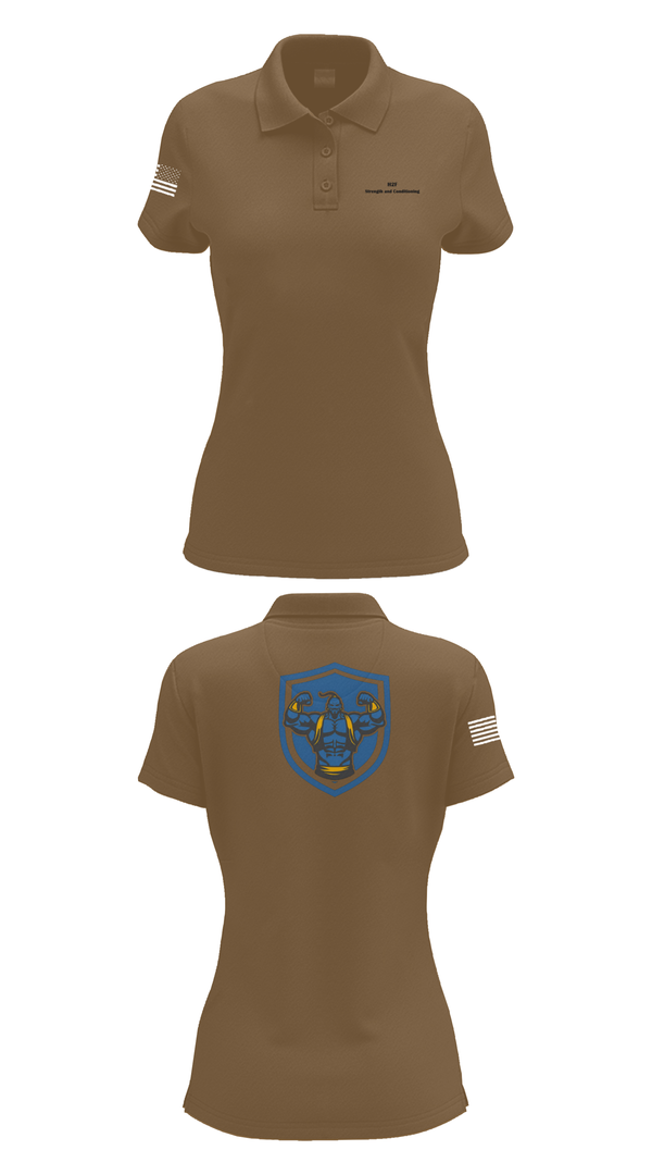 Womens Short Sleeve Performance Polo, 3rd Chemical Brigade H2F, Army, Teamtime, Team time, sublimation, custom sports apparel, team uniforms, spirit wear, spiritwear, sports uniforms, custom shirts, team store, custom team store, fundraiser sports, apparel fundraiser