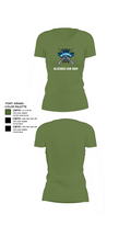 Blueshed Gun Shop 36061412 Women's Short Sleeve V-neck Shirt - 44