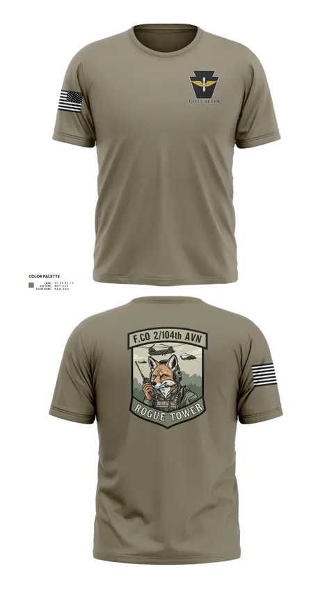 Short Sleeve Performance Shirt, Fox company 2/104th avn, National Guard, Teamtime, Team time, sublimation, custom sports apparel, team uniforms, spirit wear, spiritwear, sports uniforms, custom shirts, team store, custom team store, fundraiser sports, apparel fundraiser