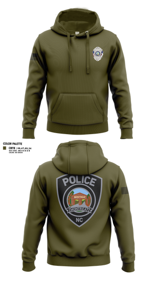 Hoodie, Montreat Police Department, Police, Teamtime, Team time, sublimation, custom sports apparel, team uniforms, spirit wear, spiritwear, sports uniforms, custom shirts, team store, custom team store, fundraiser sports, apparel fundraiser