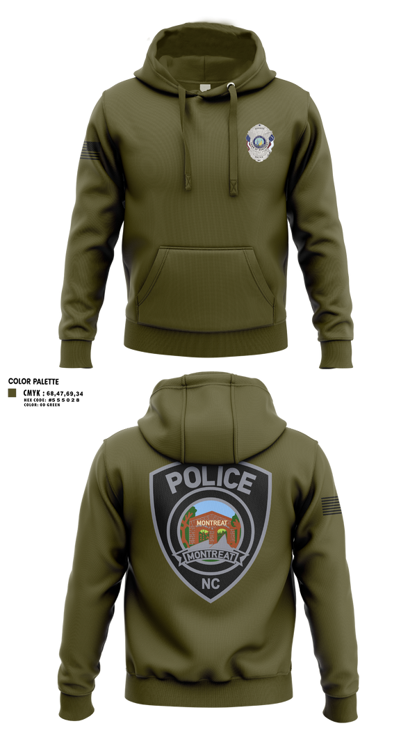 Hoodie, Montreat Police Department, Police, Teamtime, Team time, sublimation, custom sports apparel, team uniforms, spirit wear, spiritwear, sports uniforms, custom shirts, team store, custom team store, fundraiser sports, apparel fundraiser