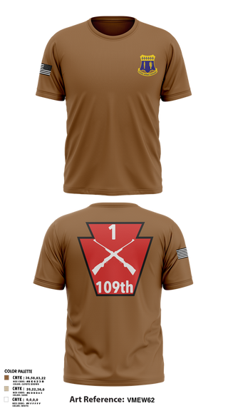 Short Sleeve Performance Shirt, A co 1/109, National Guard, Teamtime, Team time, sublimation, custom sports apparel, team uniforms, spirit wear, spiritwear, sports uniforms, custom shirts, team store, custom team store, fundraiser sports, apparel fundraiser