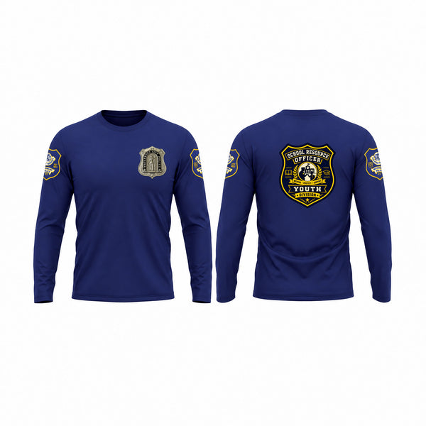 Long Sleeve Performance Shirt, Waterbury Police Youth Division, Police, Teamtime, Team time, sublimation, custom sports apparel, team uniforms, spirit wear, spiritwear, sports uniforms, custom shirts, team store, custom team store, fundraiser sports, apparel fundraiser