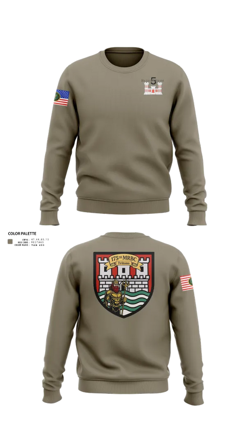 Crew Neck Sweatshirt, 175th MRBC, , Teamtime, Team time, sublimation, custom sports apparel, team uniforms, spirit wear, spiritwear, sports uniforms, custom shirts, team store, custom team store, fundraiser sports, apparel fundraiser