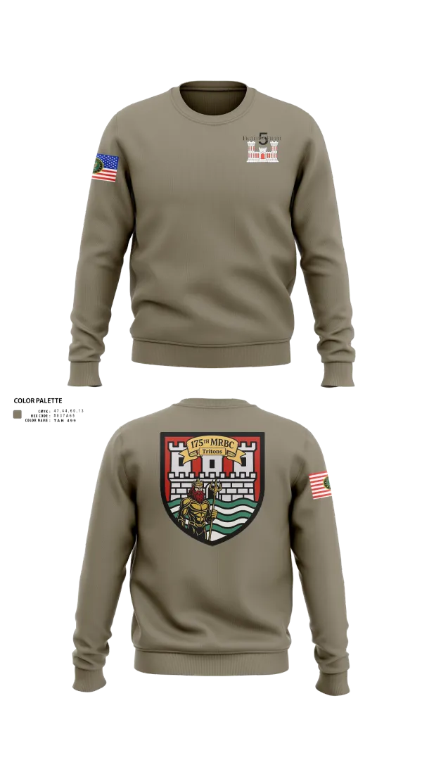 Crew Neck Sweatshirt, 175th MRBC, , Teamtime, Team time, sublimation, custom sports apparel, team uniforms, spirit wear, spiritwear, sports uniforms, custom shirts, team store, custom team store, fundraiser sports, apparel fundraiser