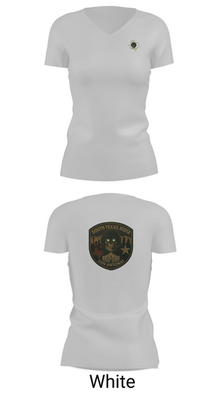 Womens Short Sleeve Vneck Shirt, South Texas HIDTA, Police, Teamtime, Team time, sublimation, custom sports apparel, team uniforms, spirit wear, spiritwear, sports uniforms, custom shirts, team store, custom team store, fundraiser sports, apparel fundraiser