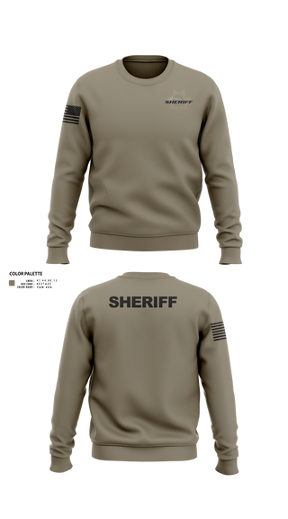 Crew Neck Sweatshirt, Flathead County Sheriff's Office, Police, Teamtime, Team time, sublimation, custom sports apparel, team uniforms, spirit wear, spiritwear, sports uniforms, custom shirts, team store, custom team store, fundraiser sports, apparel fundraiser