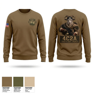 Crew Neck Sweatshirt, S.F.W (4C2A), Army, Teamtime, Team time, sublimation, custom sports apparel, team uniforms, spirit wear, spiritwear, sports uniforms, custom shirts, team store, custom team store, fundraiser sports, apparel fundraiser