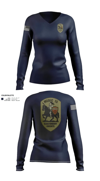 Engine 15 4145727 Women's Long Sleeve V-neck Shirt - 30