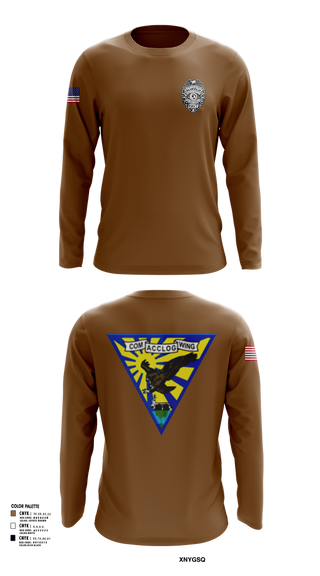 Long Sleeve Performance Shirt, ACCLOGWING SECURITY, , Teamtime, Team time, sublimation, custom sports apparel, team uniforms, spirit wear, spiritwear, sports uniforms, custom shirts, team store, custom team store, fundraiser sports, apparel fundraiser