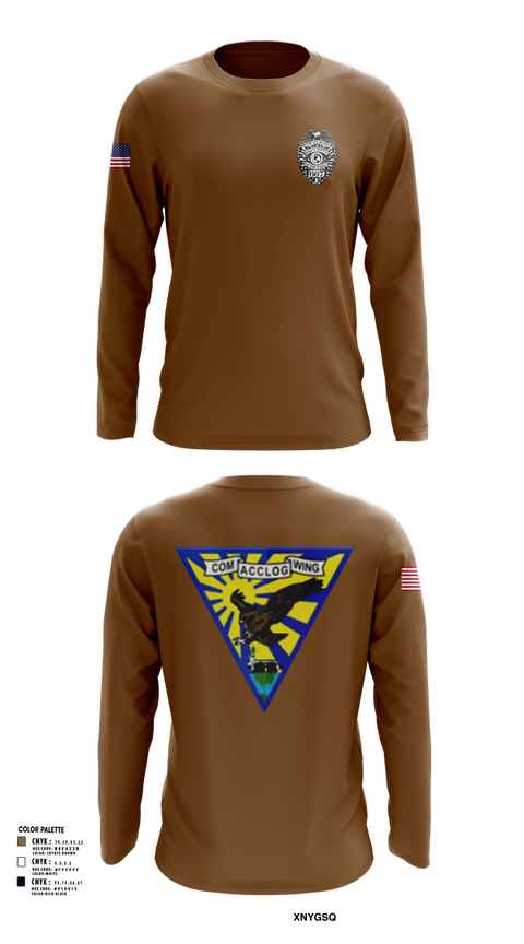 Long Sleeve Performance Shirt, ACCLOGWING SECURITY, , Teamtime, Team time, sublimation, custom sports apparel, team uniforms, spirit wear, spiritwear, sports uniforms, custom shirts, team store, custom team store, fundraiser sports, apparel fundraiser