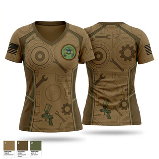 Womens Short Sleeve Vneck Shirt, CSMS ALLIED TRADES, National Guard, Teamtime, Team time, sublimation, custom sports apparel, team uniforms, spirit wear, spiritwear, sports uniforms, custom shirts, team store, custom team store, fundraiser sports, apparel fundraiser