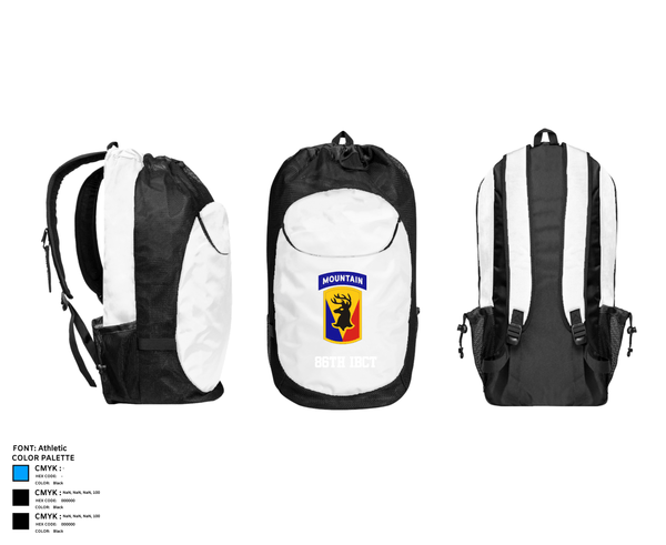 Gear Bag, 86th IBCT, Army, Teamtime, Team time, sublimation, custom sports apparel, team uniforms, spirit wear, spiritwear, sports uniforms, custom shirts, team store, custom team store, fundraiser sports, apparel fundraiser