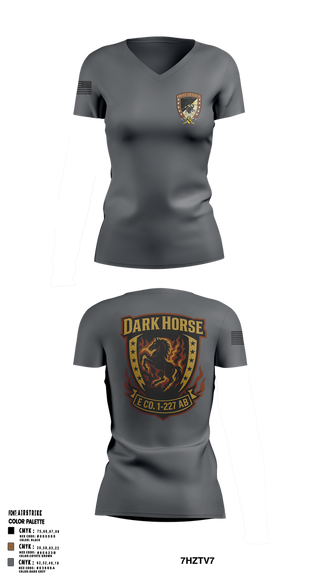 Womens Short Sleeve Vneck Shirt, Echo Company, 1-227 AB, 1ACB, 1CD, , Teamtime, Team time, sublimation, custom sports apparel, team uniforms, spirit wear, spiritwear, sports uniforms, custom shirts, team store, custom team store, fundraiser sports, apparel fundraiser