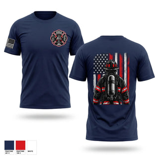Old School Cotton Feel Shirt, Myrtle Springs Fire Department, Fire Department, Teamtime, Team time, sublimation, custom sports apparel, team uniforms, spirit wear, spiritwear, sports uniforms, custom shirts, team store, custom team store, fundraiser sports, apparel fundraiser