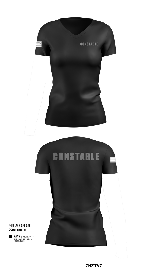 Womens Short Sleeve Vneck Shirt, 8255, Police, Teamtime, Team time, sublimation, custom sports apparel, team uniforms, spirit wear, spiritwear, sports uniforms, custom shirts, team store, custom team store, fundraiser sports, apparel fundraiser