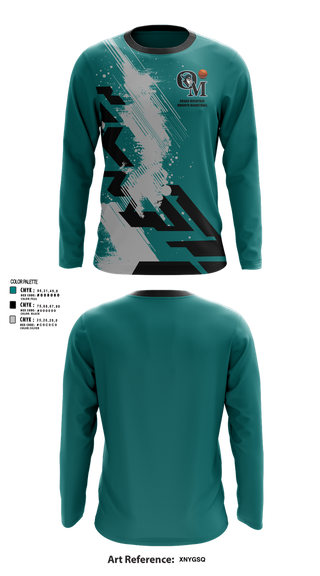 Long Sleeve Performance Shirt, Organ Mountain Knights Basketball, Men's Basketball, Teamtime, Team time, sublimation, custom sports apparel, team uniforms, spirit wear, spiritwear, sports uniforms, custom shirts, team store, custom team store, fundraiser sports, apparel fundraiser