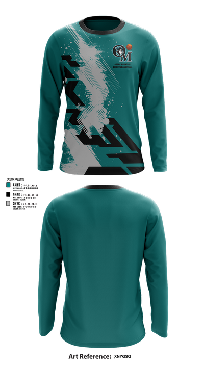 Organ Mountain Knights Basketball 63063900 Long Sleeve Performance Shirt 40