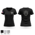 ODA 0124 Women's Short Sleeve V-neck Shirt - 1