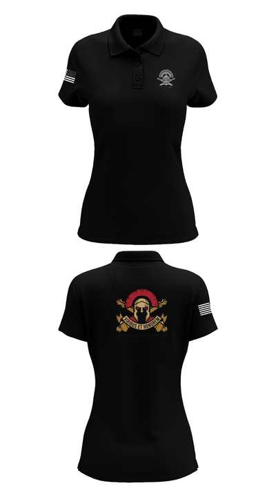Charlie BTRY 2-114th FA 81101769 Women's Short Sleeve Performance Polo  - 33