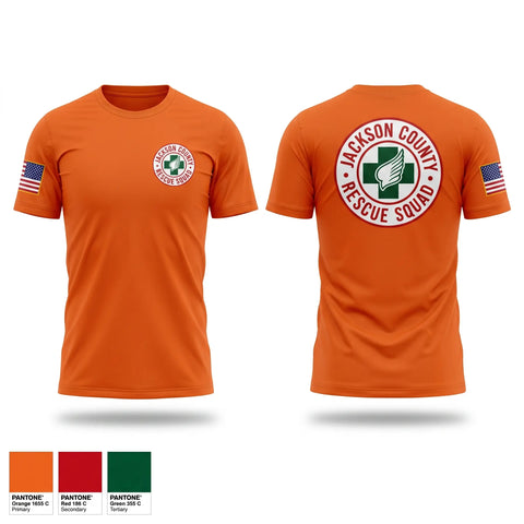 Short Sleeve Performance Shirt, Jackson County Rescue Squad, EMS/EMT, Teamtime, Team time, sublimation, custom sports apparel, team uniforms, spirit wear, spiritwear, sports uniforms, custom shirts, team store, custom team store, fundraiser sports, apparel fundraiser