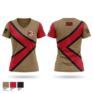Womens Short Sleeve Vneck Shirt, 480th AMU, Air Force, Teamtime, Team time, sublimation, custom sports apparel, team uniforms, spirit wear, spiritwear, sports uniforms, custom shirts, team store, custom team store, fundraiser sports, apparel fundraiser