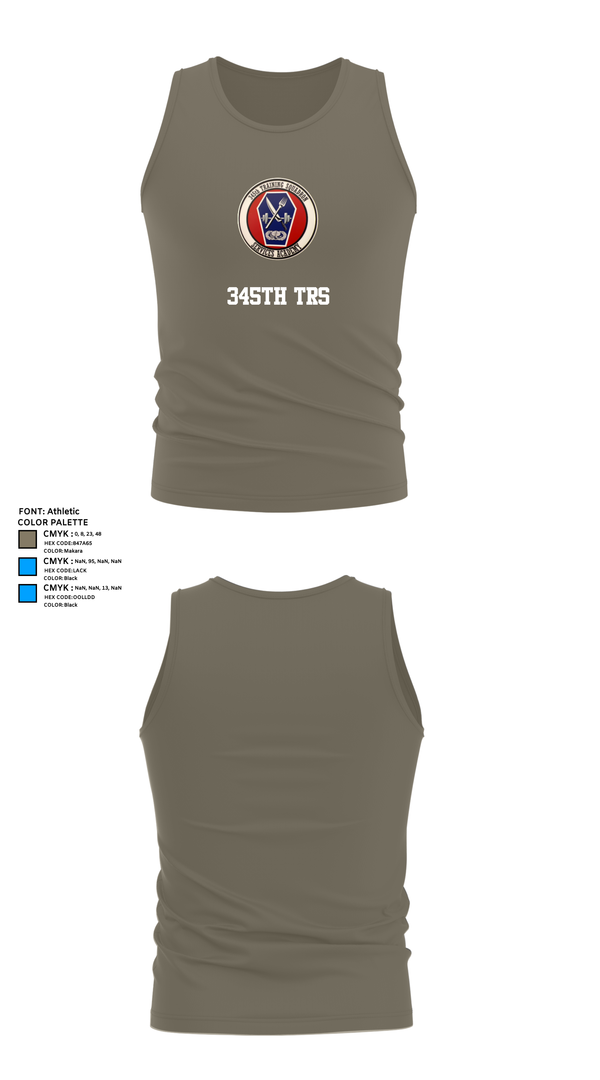 Tank Top, 345th TRS, , Teamtime, Team time, sublimation, custom sports apparel, team uniforms, spirit wear, spiritwear, sports uniforms, custom shirts, team store, custom team store, fundraiser sports, apparel fundraiser