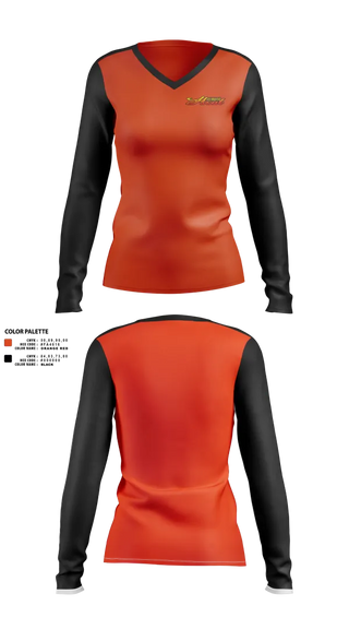 Womens Long Sleeve Vneck Shirt, Delmarva Heat, Softball, Teamtime, Team time, sublimation, custom sports apparel, team uniforms, spirit wear, spiritwear, sports uniforms, custom shirts, team store, custom team store, fundraiser sports, apparel fundraiser
